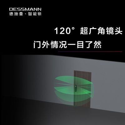 德施曼全自动Q5M防盗电子智能锁 家居可视猫眼摄像防撬门锁指纹锁